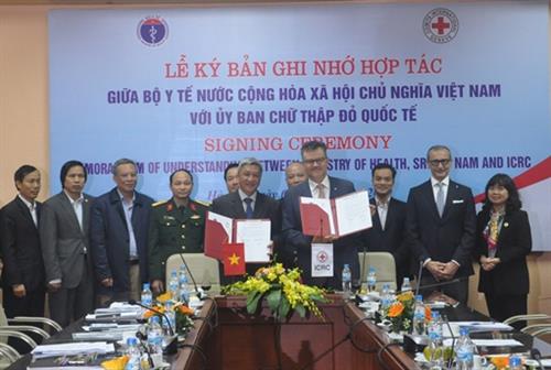 Lễ Ký kết Biên bản ghi nhớ hợp tác giữa Bộ Y tế và Ủy ban chữ thập đỏ Quốc tế